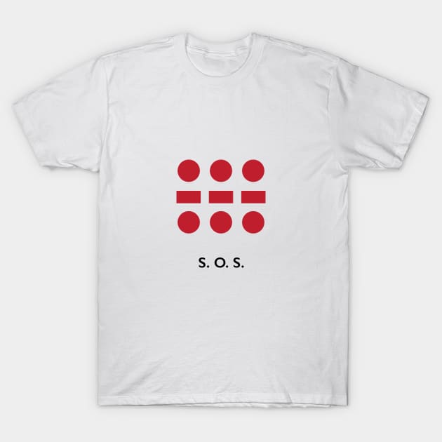 SOS: Morse Signal T-Shirt by calebfaires